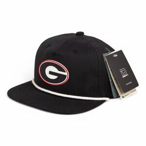 Georgia Bulldogs Power G 3D Perforated Rope Hat- Black/ White